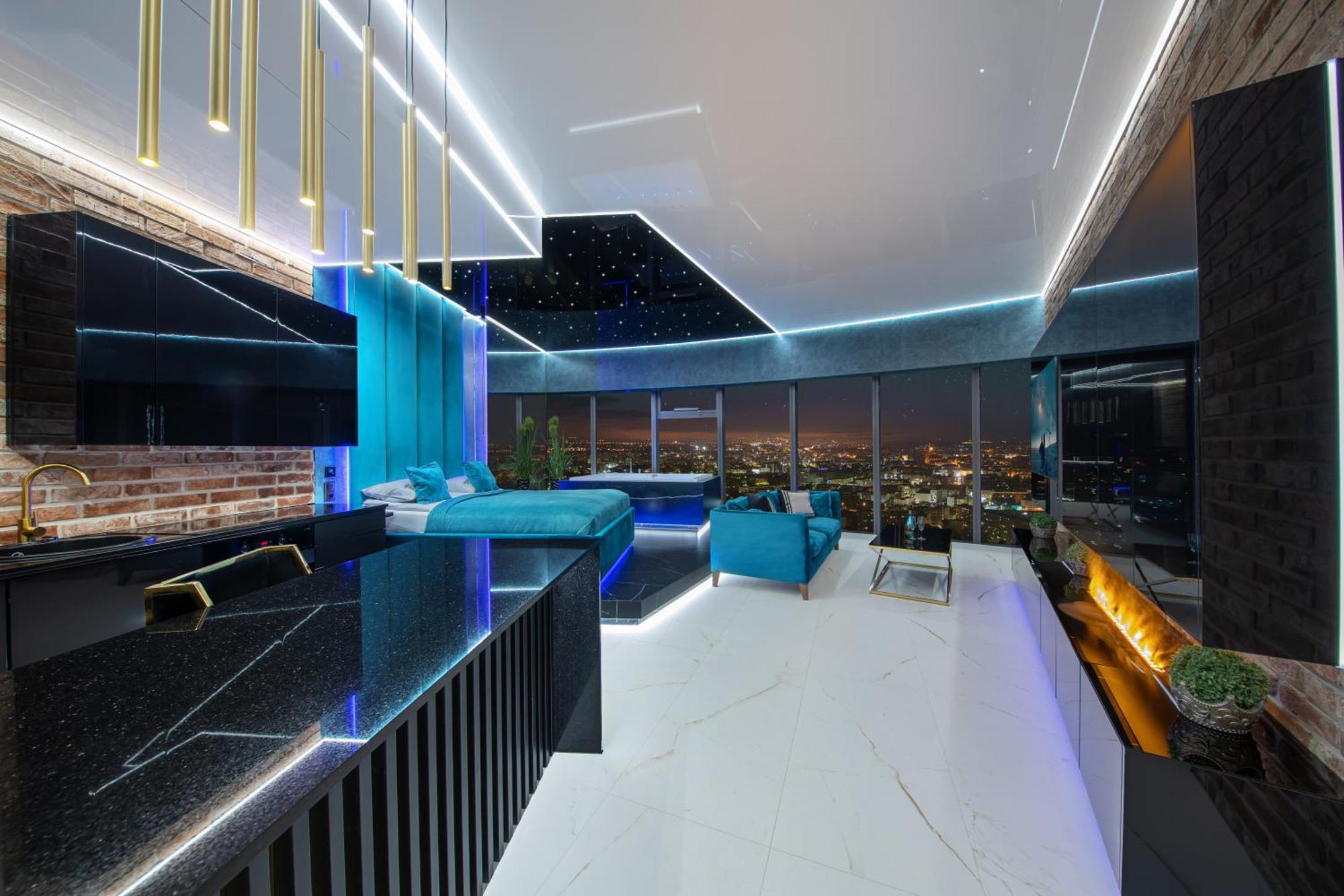 ורוצלב Apartamenty Sky Tower Z Jakuzzi Przy Oknie מראה חיצוני תמונה