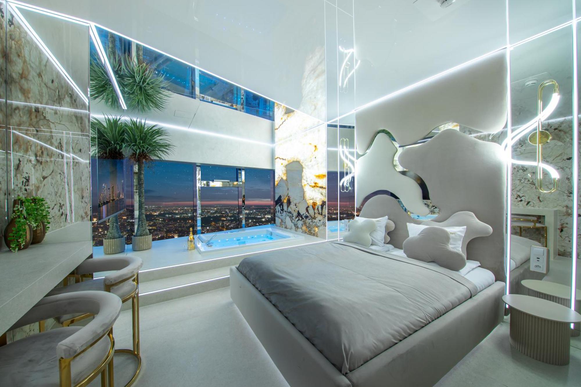 ורוצלב Apartamenty Sky Tower Z Jakuzzi Przy Oknie מראה חיצוני תמונה