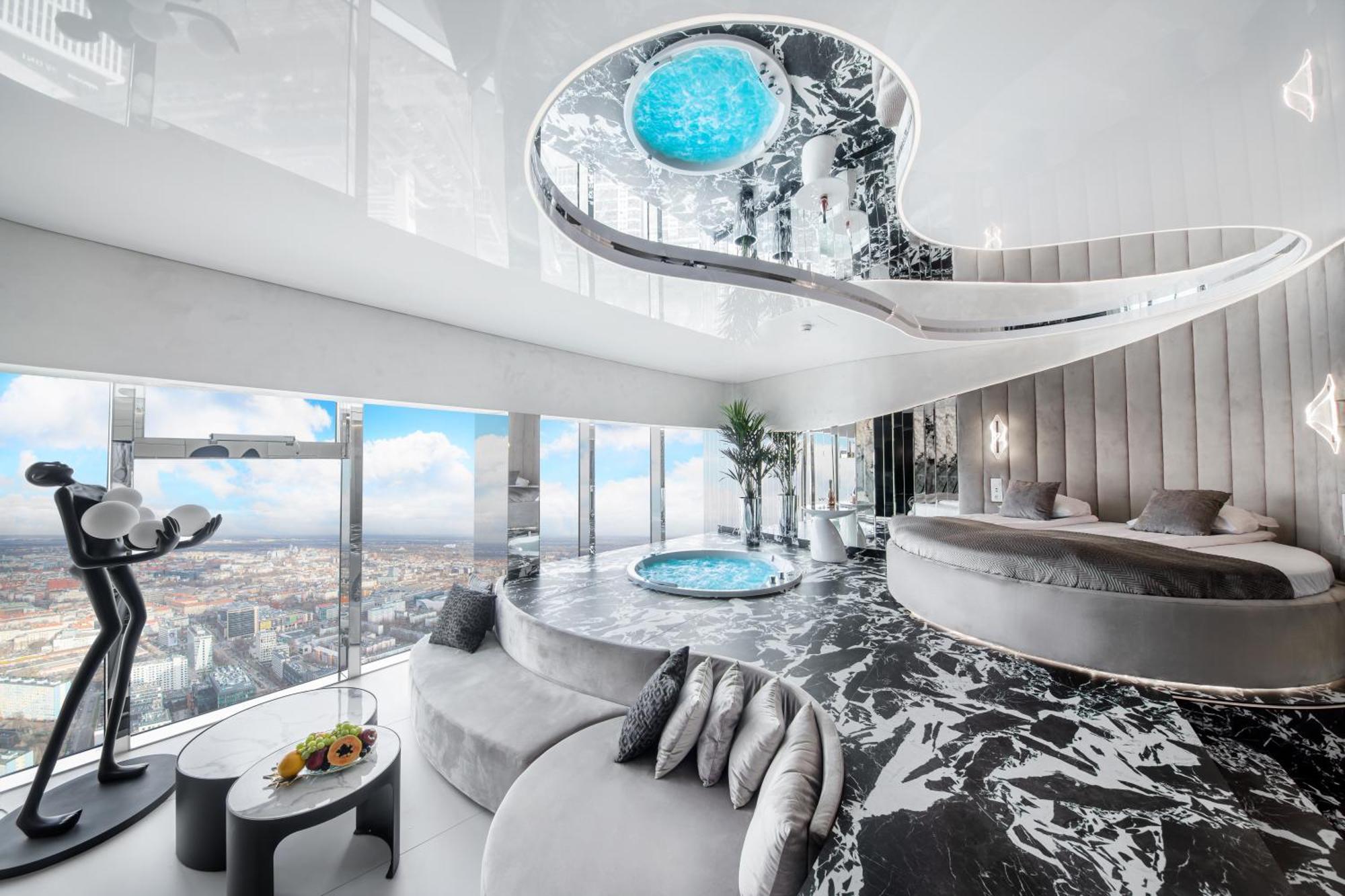 ורוצלב Apartamenty Sky Tower Z Jakuzzi Przy Oknie מראה חיצוני תמונה