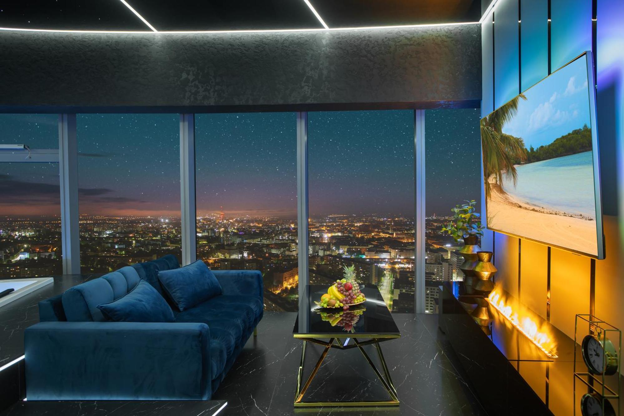 ורוצלב Apartamenty Sky Tower Z Jakuzzi Przy Oknie מראה חיצוני תמונה