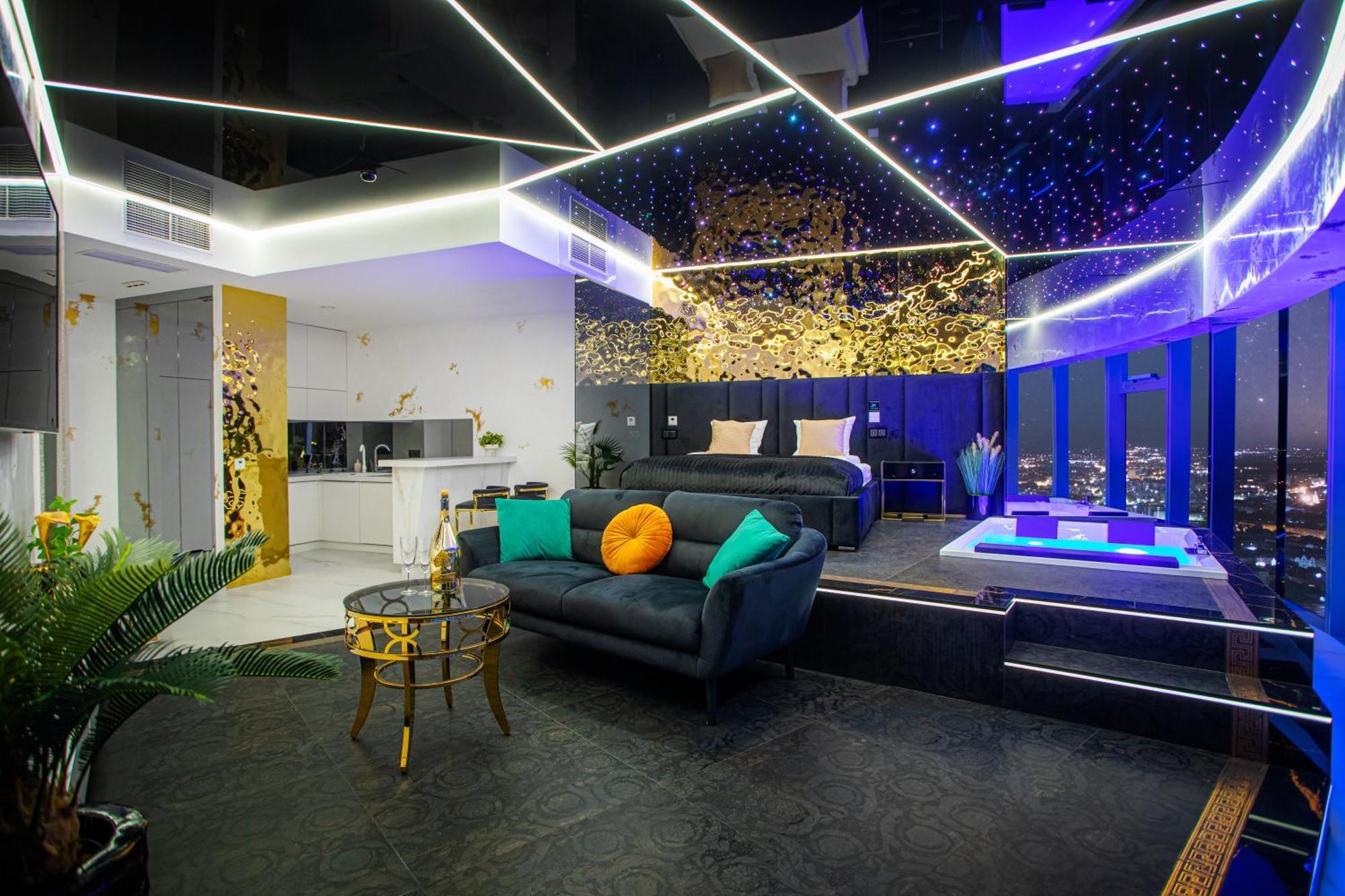 ורוצלב Apartamenty Sky Tower Z Jakuzzi Przy Oknie חדר תמונה